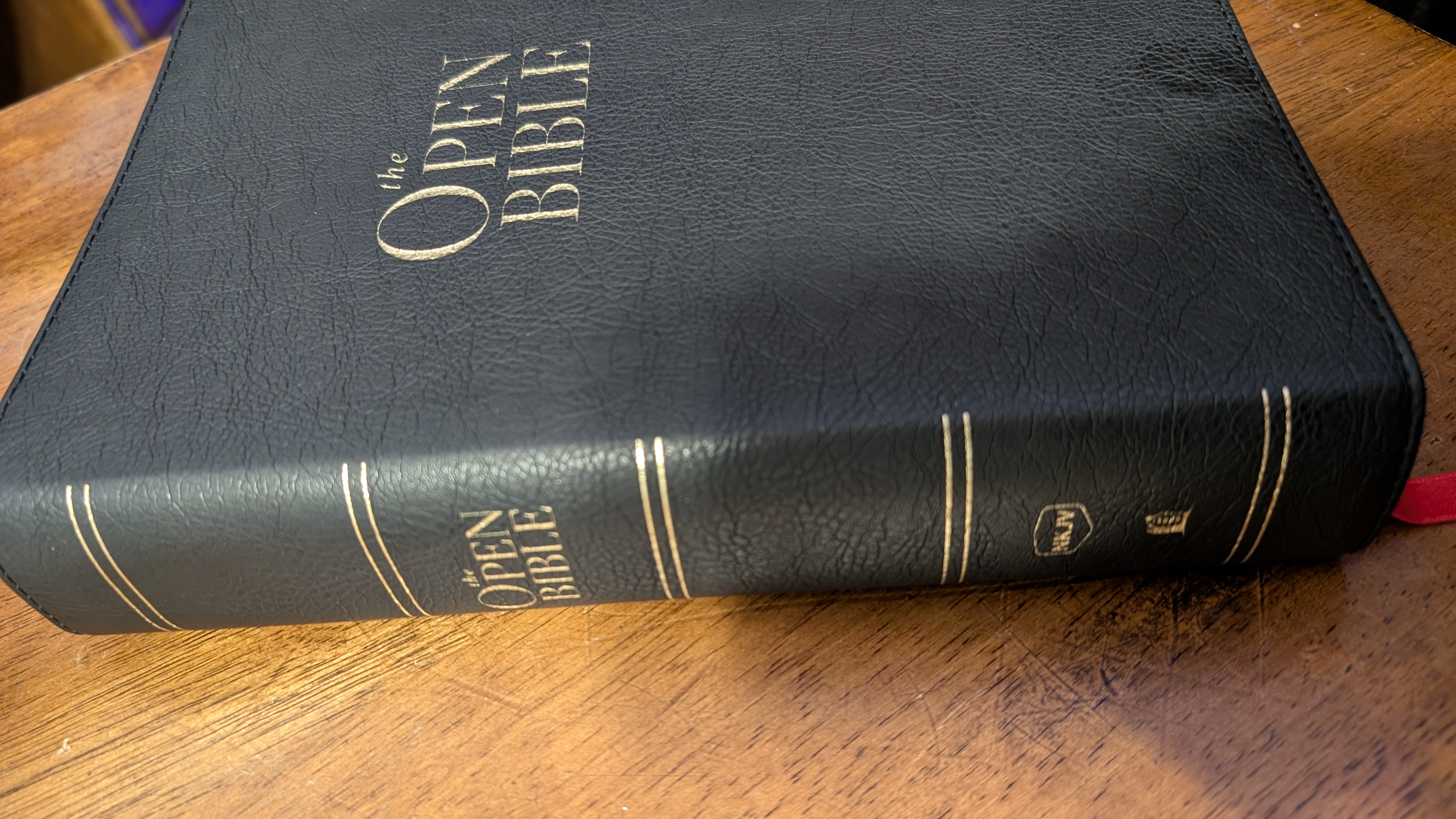 The Open Bible: Read and Discover the Bible for Yourself (NKJV, Black Leathersoft, Red Letter, Comfort Print) Review